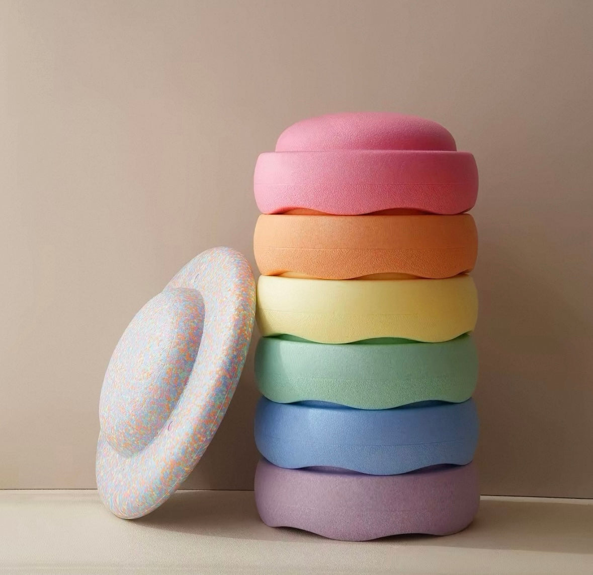 Pastel Balance Stones & Balance Board