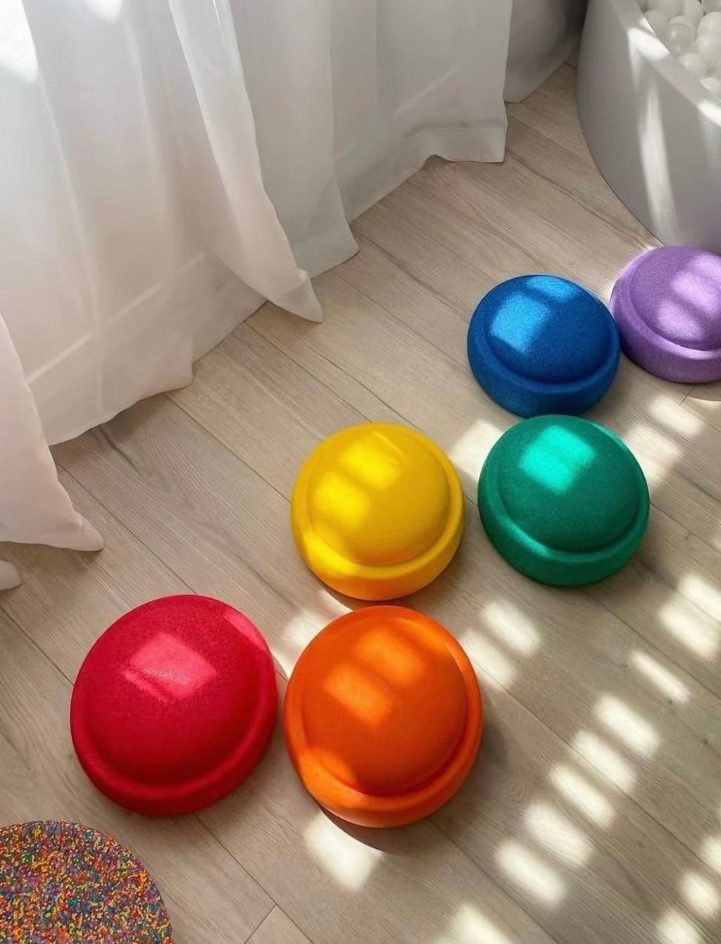 Rainbow Balance Stones & Balance Board